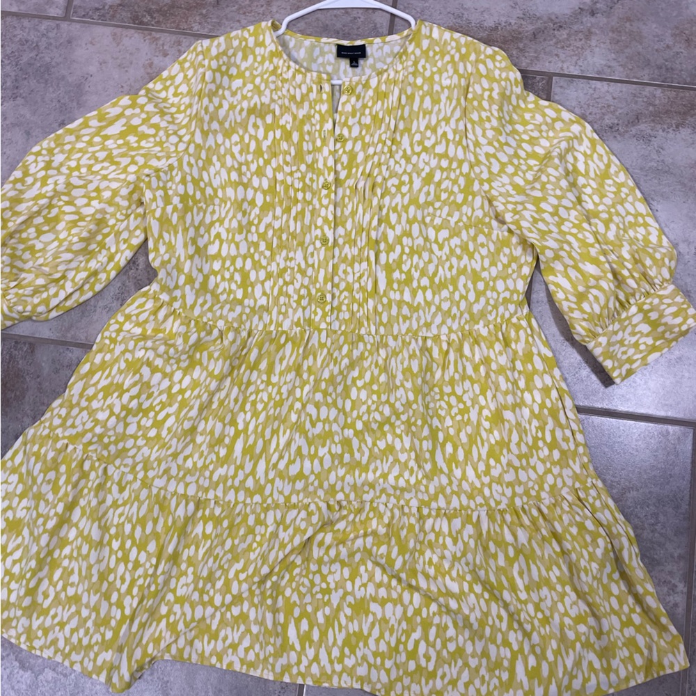 Target Yellow Leopard Dress size Large